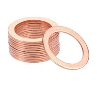 uxcell Lot de 25 rondelles plates en cuivre 19 mm x 26 mm x 1 mm pour boulon