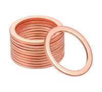 uxcell Lot de 30 rondelles plates en cuivre 22 mm x 28 mm x 1,5 mm pour boulon