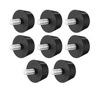 uxcell Lot de 8 amortisseurs coniques en caoutchouc anti-vibrations avec clous filetés M10 x 20 mm