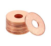 uxcell Lot de 80 rondelles plates en cuivre 6 mm x 18 mm x 1 mm pour boulon