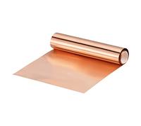 uxcell Rouleau de feuille de cuivre 3500 mm x 100 mm x 0,03 mm, bande de cuivre pur à 99,9 %, plaque métallique clignotante pour projets de bricolage électrique (plusieurs tailles)
