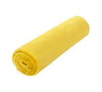 uxcell Solide Polaire Jeté de lit, Couverture Twin Taille Flanelle couvertures de lit en Peluche Fuzzy léger Canapé Couverture, Convient pour lit ou canapé 70 x 100cm Jaune