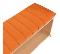 uyeoco Coussin de Banc sur Mesure Interieur/Exterieur 120x40 180x40 120x30 90x50 Coussin de Banquette Dehoussable pour Salon ou Balançoire de Jardin,Balcon,Terrasse et Palette(Burnt Orange,80x40x5cm)