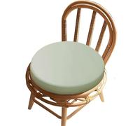 uyeoco Coussin de Siège Extérieur Ronde Imperméable 30/35/40cm Galettes de Chaise Déhoussable Coussin de Chaise Mémoire De Forme pour Patio/Bistro/Terrasse/Jardin/Cuisine/Bureau(Color 6,35x35cm)
