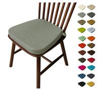 uyeoco Galette De Chaise avec Attaches, 3/5/8 Epaisseur 40x38/43x40/43x42cm Coussin de Siège Lavable, Antidérapant, Galette De Chaise Dehoussable D'Interieur/Exterieur(E2,40X38X33*5cm)
