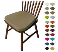 uyeoco Galette De Chaise avec Attaches, 3/5/8 Epaisseur 40x38/43x40/43x42cm Coussin de Siège Lavable, Antidérapant, Galette De Chaise Dehoussable D'Interieur/Exterieur(E9,40X38X33*5cm)