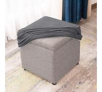 uyeoco Housse de Pouf Ottomane Carrée 40x40/45x45 Extensible, Housses de Repose-Pieds en Jacquard Doux pour protéger Le Repose-Pieds, Housse de Pouf avec Fond élastique(A,45x45cm)
