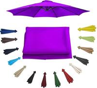 uyeoco Toile de Rechange pour Parasol Déporté de 200/230/250/270/300/350cm 6/8 Baleines Auvent De Rechange Extérieur Auvent de Remplacement pour Jardin Pelouses Plage Piscine Terrassepour