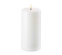 Uyuni Lighting Bougie bloc Uyuni LED blanc Ø10.1 cm 20.3 cm