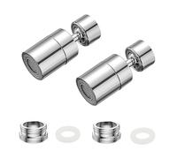 UYUYong 2 Pièces Aérateur de Robinet Pivotant Laiton Pulvérisation Réglable Mousseur Robinet Economie Eau Pivotant Adaptateur Robinet Pulvérisateur pour Salle de Bain Cuisine