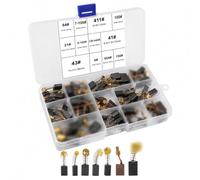 UYUYong 4 Pièces Balais de Charbon pour MAKIT 72 Pièces Balais de Charbon Machine Electrique Brosses Carbone pour Ponceuses Charbons Moteur Dureté Elevée pour D'angle Meuleuse Scies etc (12 Tailles)