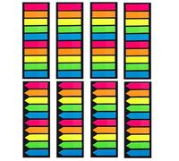 UYVPAER 1600 Pièces Post It Marque-Pages Adhésifs, Notes, Index, Pointe Flèche Et Plate, Pour Bureau, École, Surlignage