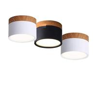 UYZSWTHPC 5W 7W 9W12W15W Dimmable LED Downlight LED plafonnier monté en Surface Spot nordique for Foyer intérieur salon(Warm White 3000k,Black No Dimmable)