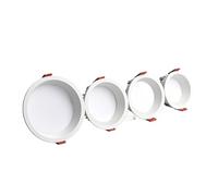 UYZSWTHPC Downlight anti-éblouissant encastré à intensité variable 7w 9w 12w 15w Spot Led 220V/110V plafonnier rond(Black,Cold white 6000k)