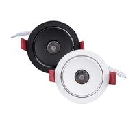 UYZSWTHPC Plafonniers LED COB Ultra-minces à intensité variable projecteurs encastrés AC85~265V Angle de faisceau étroit 3 ° 8 ° 15 ° intérieur(Black 15 Degree,Warm White 3000K)