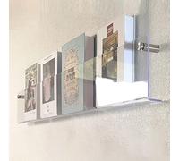 UZAMIRLEX Porte-revues en Acrylique, Porte-revues Mural en Acrylique Transparent(Clear,120cm(47 1/4"))