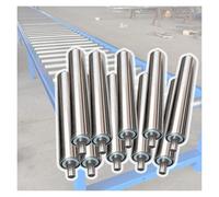 UZAMIRLEX Rouleau de convoyeur, Lot de 10 Rouleaux Rechange for convoyeur en Acier Inoxydable, diamètre 25-60 mm, Longueur 100-1000(Dia 60mm/2.4 inch,L 550MM/21.7IN)