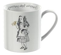 V&A C000048 - Tasse en porcelaine fine Alice au Pays des Merveilles, motif Alice, blanc, 350 ml