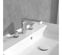 V&B Mélangeur lavabo 3 trous Liberty sans vidage, régulateur réglable, chromé