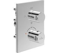 V&B V&B Set de finition Universal Taps& Fittings Thermostat encastré, avec régulateur de débit à 3 voies, chr