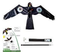 V-CHEETONG Birds Repeller Flying Kite,Simulated Hawk,Flash Reflective Scarer,Wind Power Professional Pigeon Scarer Device for Backyard Lawn and Farm Garden Scarecrow