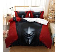 V For Vendetta Housse De Couette En D Sur Le Th¿¿Me De Movie Posters Parure De Lit Pi¿¿Ces En Microfibre Style Avec Taie D'oreiller Single£¿Xcm£©
