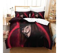 V For Vendetta Housse De Couette Movie Posters D Motif Imprim¿¿ Parure De Lit En Microfibre Avec Fermeture ¿¿Clai Avec Taies D'oreiller King£¿Xcm£©