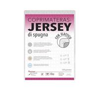 V.I.P. Very Important Pillow V.I.P. Protège-Matelas en Jersey d'éponge élastique, Respirant, élastique, pour lit 1 Place et demie, 130 x 200 x (h) 25 cm, 125 x 200 cm