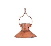 V-L7600-A INTERNATIONAL ART TRADING Biscottini Lampe à Suspension Industrielle Rustique non électrifié | Lustre Vintage en Fer Finition Antique, 23x23x14
