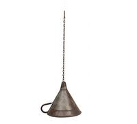 V-L7600-A INTERNATIONAL ART TRADING Biscottini Lampe à suspension industrielle rustique non électrifiée | Lustre vintage en fer, finition antique, 34 x 29 x 30 cm