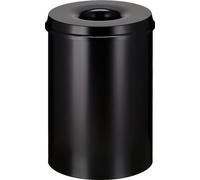 V-Part - Feuerlöschender Papierkorb 30 Liter - Steel - Schwarz