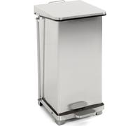 V-Part - Poubelle industrielle à pédale 45 litres - Inox - Inox mat