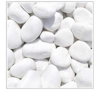 V-PREMIUM SOLUTION Galets blancs 1 kg - Galets décoratifs blancs neige pour décoration de jardin, allées, pots de fleurs et intérieur - 3-6 cm - Thassos