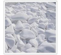 V-PREMIUM SOLUTION Galets blancs 2 kg - Galets décoratifs blancs comme neige pour décoration de jardin, allées, pots de fleurs et intérieur - 2-4 cm - Thassos