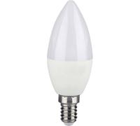 Ampoule LED RGB E14 dimmable avec bougie télécommandée avec changement de couleur, 4,8 watts 470 lumens blanc chaud, DxH 3,6x11 cm, V-Tac 2926