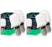 V-TAC 2x Ampoules LED pour Réfrigérateur et Lampes E14-2W - ÉCONOMIE D'ÉNERGIE - 180 Lumens - 2 Ampoules LED T26 Compactes - Efficacité Maximale - Lumière Blanc Chaud 3000K (Lot de 2)