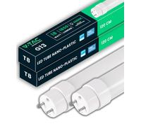 V-TAC 2x Tubes LED 120 CM - T8 G13-18W -1 850 Lumens - [Chip Samsung] - Tubes LED pour Plafond, Mur, Garage, Magasin - Tube forme T8 - Remplacement des Néons - Lumière Blanc Neutre 4000K