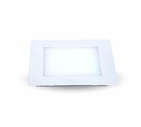 V-TAC 4832 VT-2200 SQ Panneau LED carré encastrable 22 W Lumière mate 3000 K (blanc chaud) 2300 lm Angle de faisceau : 120° Dimensions extérieures : 220 x 220 mm Découpe : 195 x 195 mm Réglable ou pas selon le transformateur Contour blanc laqué