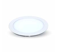 V-TAC 4835 VT-2200 RD Panneau LED rond encastrable 22 W Lumière mate 3000 K (blanc chaud) 2300 lm Angle de faisceau : 120° Diamètre extérieur : 240 mm Découpe : 220 mm Réglable ou pas selon le transformateur Contour blanc laqué