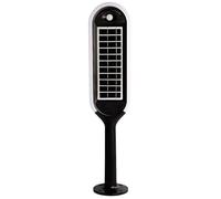 Borne lumineuse solaire - IP65 Waterproof - Blanc + Noir - 5W- 400 Lumens - 3000K