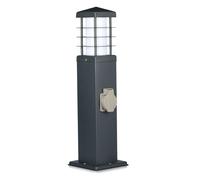 V-TAC Adaptateurs & Prises - 2 voies - Prises de jardin - E27 - IP44 - Foncé - Gris