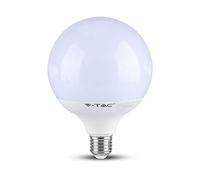 V-TAC Ampoule LED Globe avec Chip Samsung E27 22W G120 120 lm/W 6400K, Lumière Blanc Froid