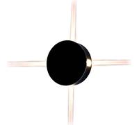 V-TAC Applique LED 3W pour l'extérieur IP65 Noir Rond VT-706-B-N 3000K 428lm