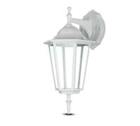 Applique d'extérieur lanterne d'éclairage de terrain Lampe en verre ALU blanc IP44 V-TAC 7069