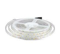 V-TAC Bande LED d'extérieur IP65 étanche 10 W - 5 mètres de long - SMD 5050 haute luminosité - Lumière blanche naturelle 4000 K - Bandes LED - Bande adhésive et couvercle en silicone - 24 volts