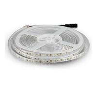 V-TAC Bande LED d'extérieur IP65 étanche 8 W - 5 mètres de long - SMD 3528 haute luminosité - lumière 3000 K blanc chaud - bandes LED - bande adhésive et couvercle en silicone - 12 volts