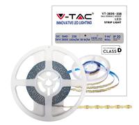 Ruban LED V-TAC SMD2835 24V 18W/m 238LED/m IP20 5m