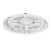 V-TAC Bande LED d'intérieur SMD 3528 4,2 W - 5 mètres - Adhésif pour maison, cuisine, chambre, intérieurs - Lumière blanche froide 6 500 K - Bandes haute luminosité - Alimenté 12 V