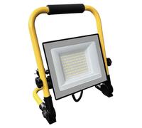 V-TAC Faro LED industriel, 50W, puce CREE, 4000K, IP65, avec support et câble de 3 mètres, couleur noire, référence 242186