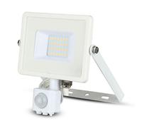 V-TAC Faro LED PRO 20W IP65 Extérieur Blanc Lumière Chaude 3000K VT-20-S-B